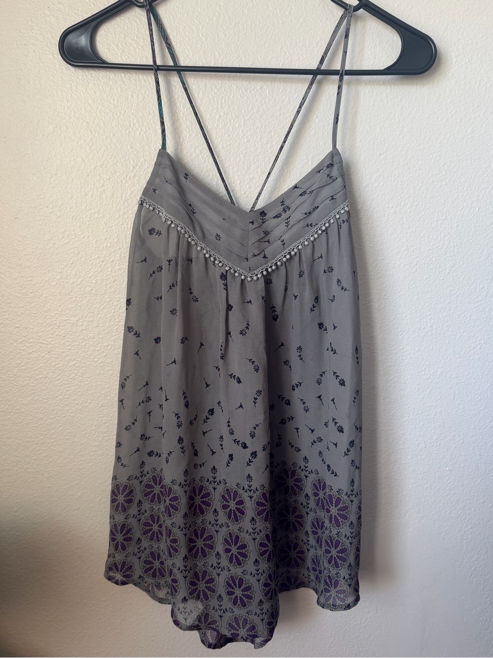 Ulla Johnson Archival 100% Silk Bohemian Floral Print Cami Top S Whimsigoth